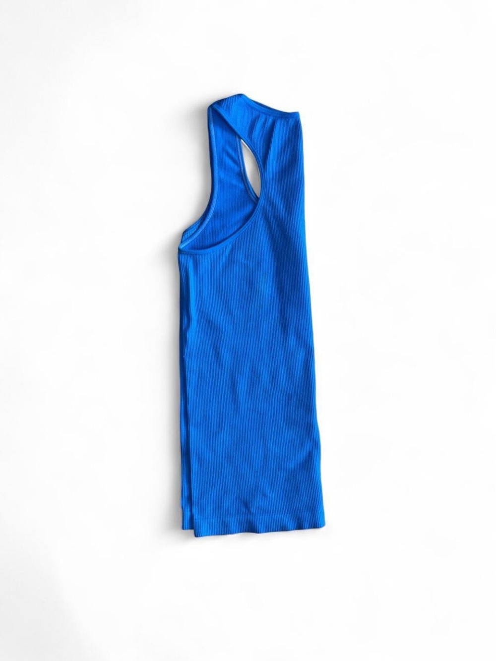 No Boundaries Royal Blue Ribbed Racerback Tank - Picture 3 of 4